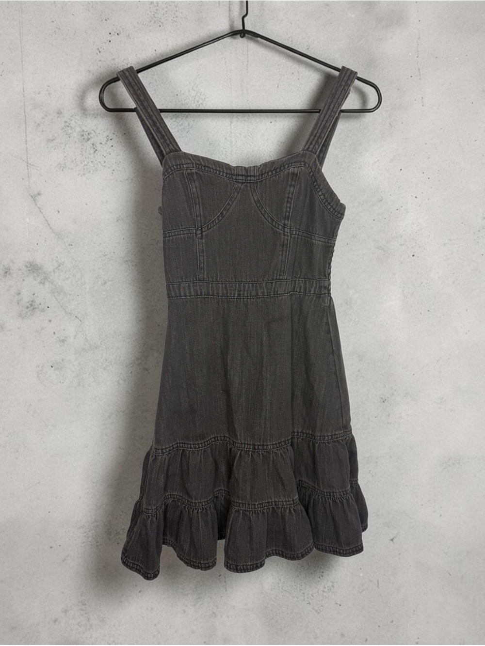 ✨ American Eagle Corset Fit & Flare Denim Mini Dress ✨